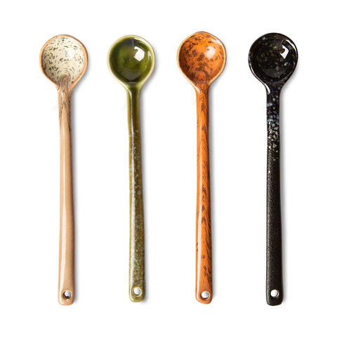 Moss Ceramic Spoons in 4 Designs