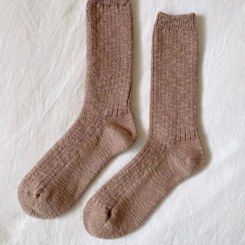 Cottage Socks in Toffee