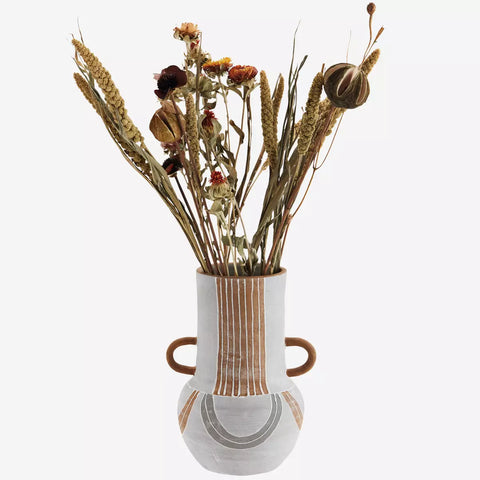Terracotta rustic vase
