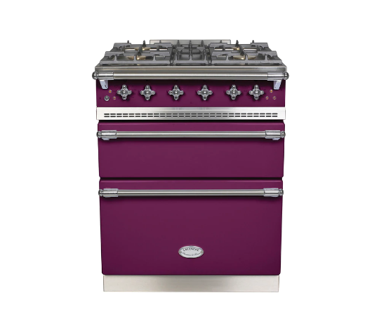 lacanche gas range cooker in purple