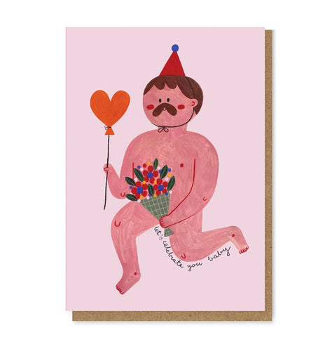 let's celebrate you cheeky valentines card