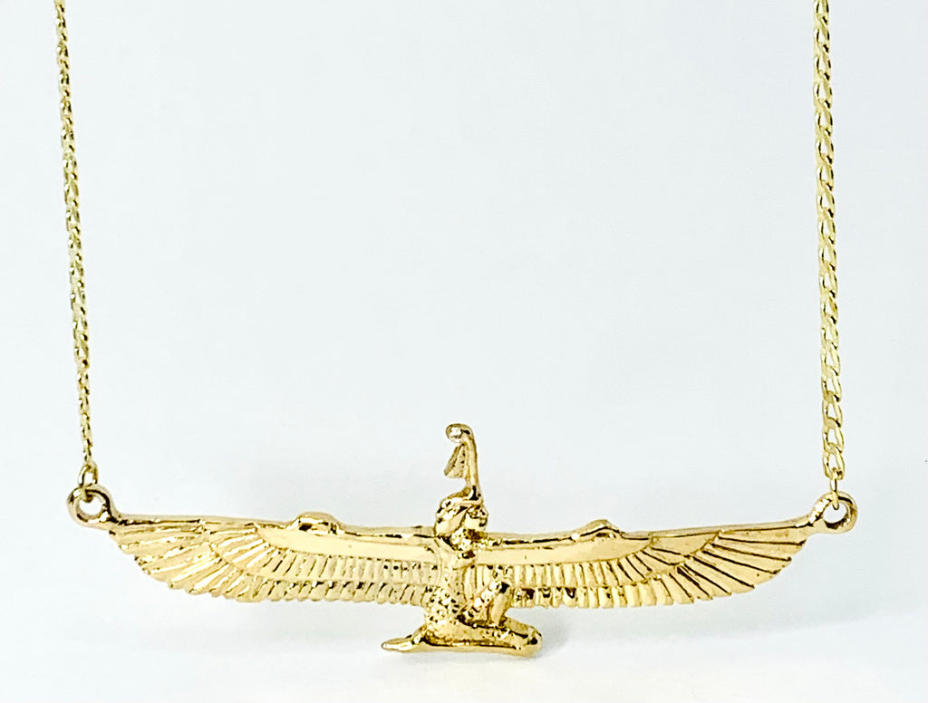 MA’AT Pendant (Extended Wings) | Studio of Ptah Jewelry Co.