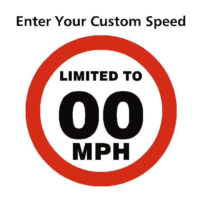 Speed Limit Stickers