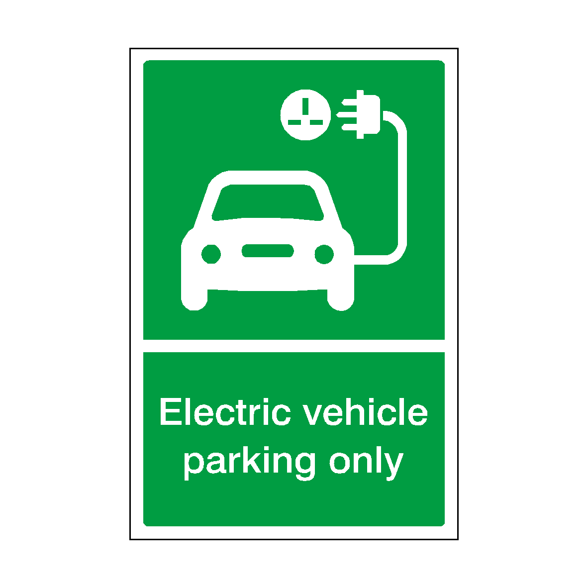 Electric Vehicle Parking Only Sign SafetyLabel.co.uk