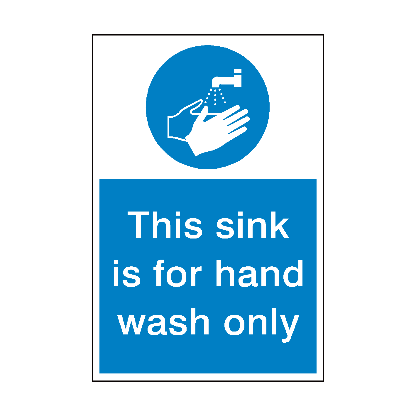 This Sink Hand Wash Only Sign