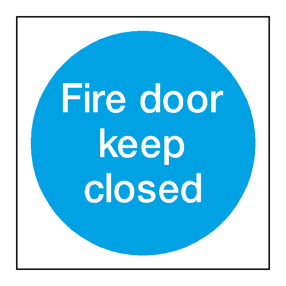 Fire Door Keep Closed Sticker Safety Uk 