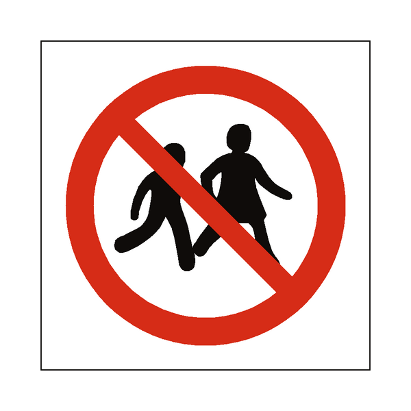No Children Allowed Symbol Sign