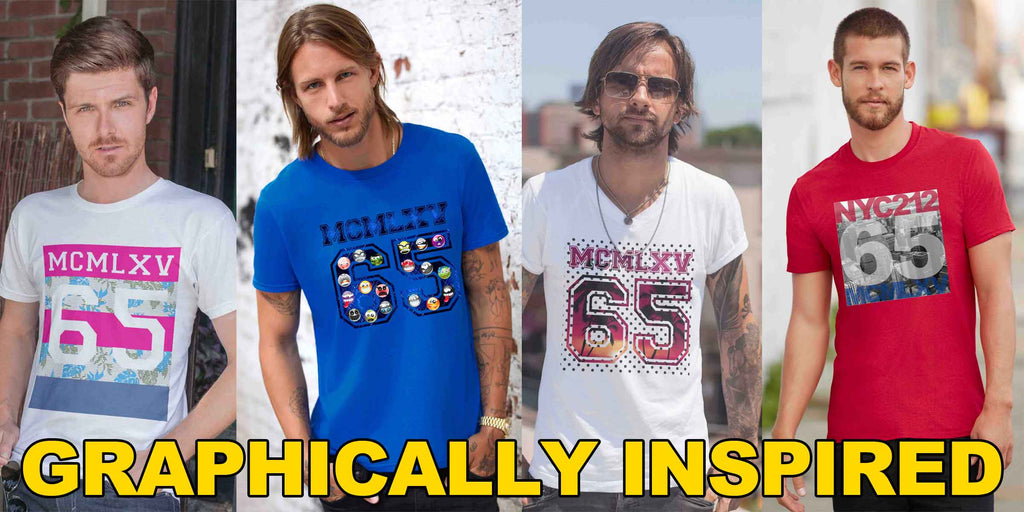 65 MCMLXV Men's Graphic Tops