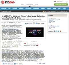 PRWeb 65 MCMLXV Press Release