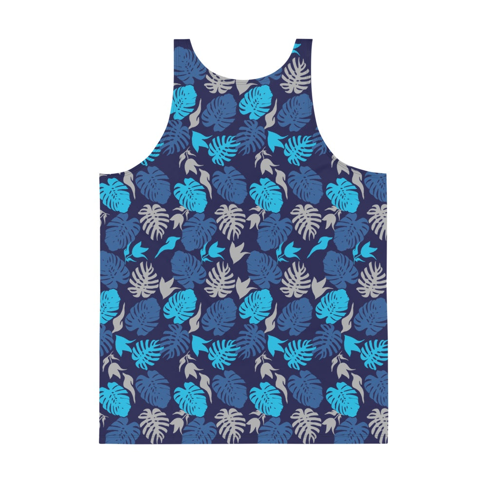 65 MCMLXV Men's Tropical Leaves Print Tank Top