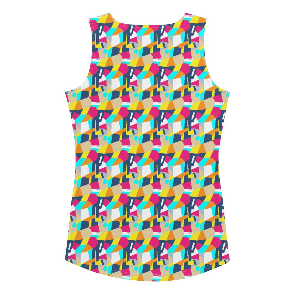 65 MCMLXV Women's Retro Color-Block Print Tank Top