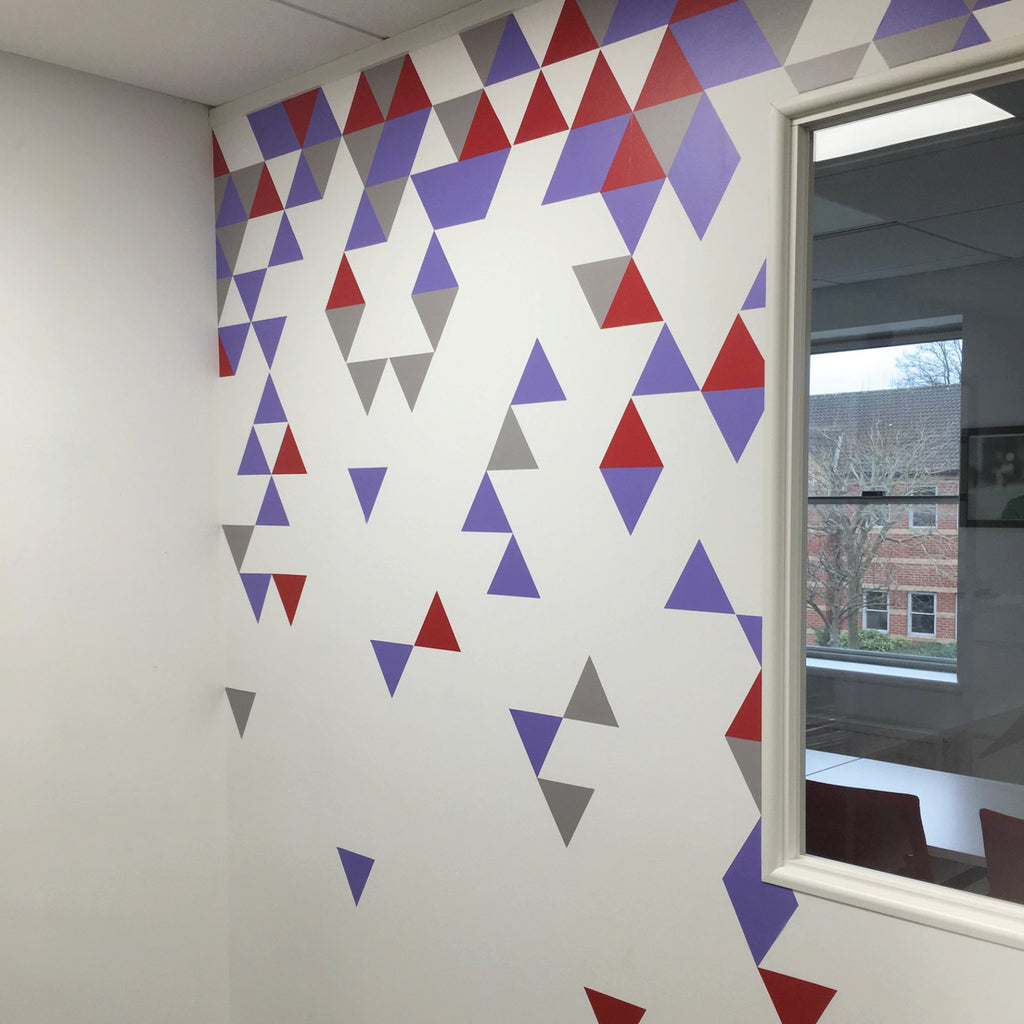 Geometric Abstract Triangle Wall Stickers | Wallboss Wall Stickers