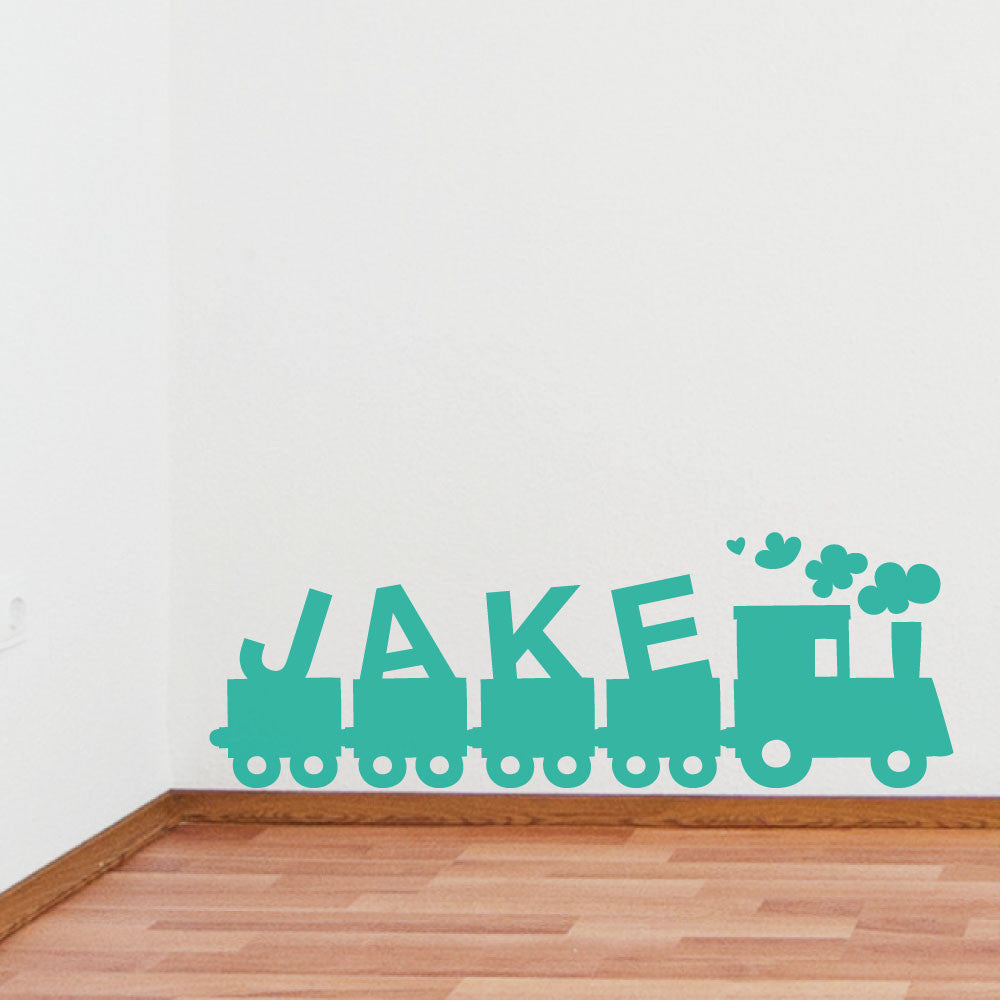 Childrens Name Train Wall Sticker by Wallboss | Wallboss Wall Stickers