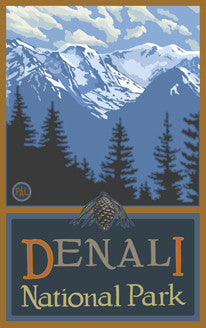 Denali National Park / Denali Mountain Range Poster • PAL-3060 | The ...