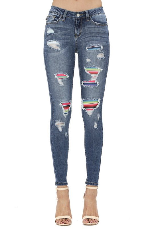 judy blue serape jeans