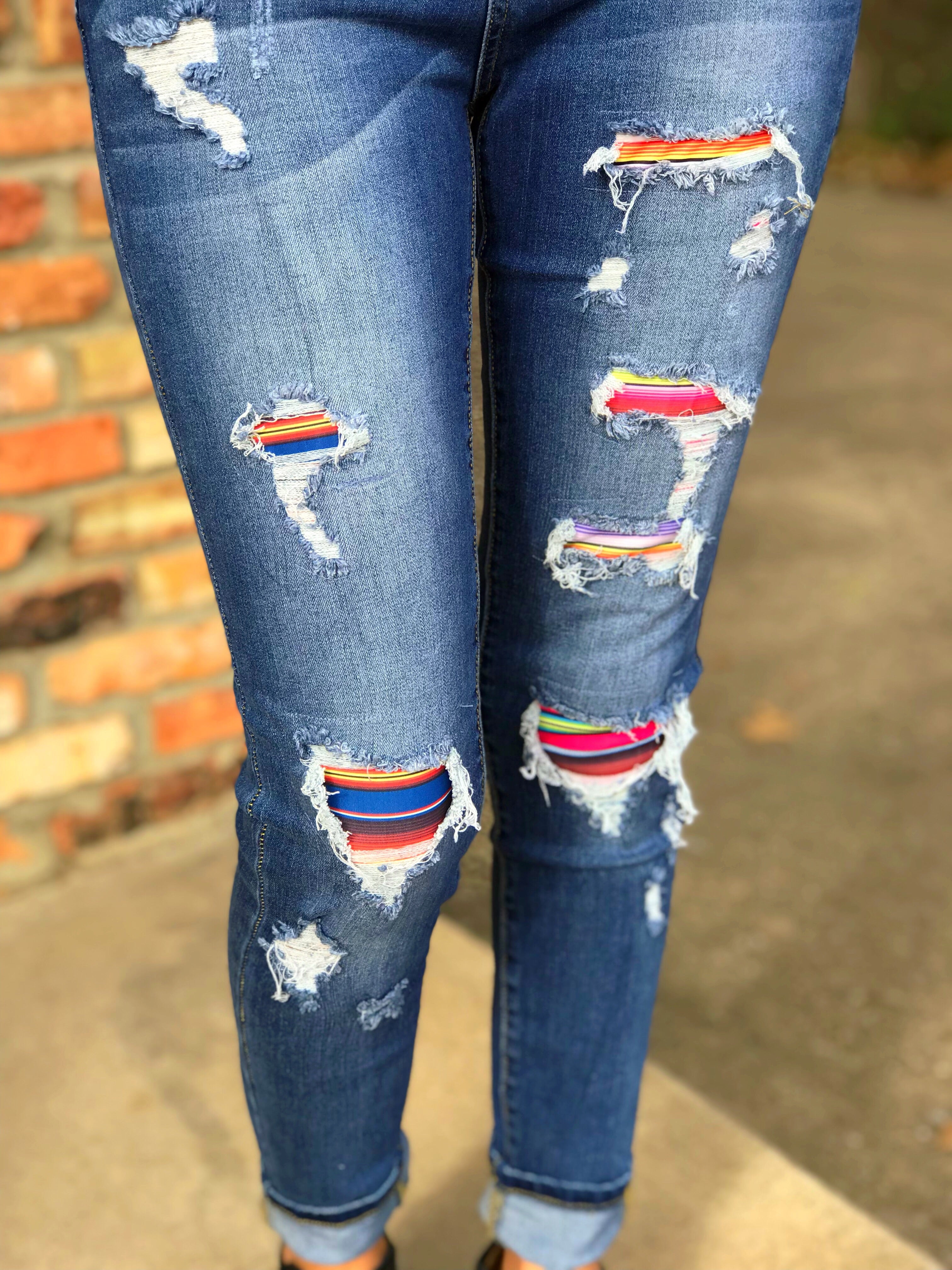 judy blue serape jeans