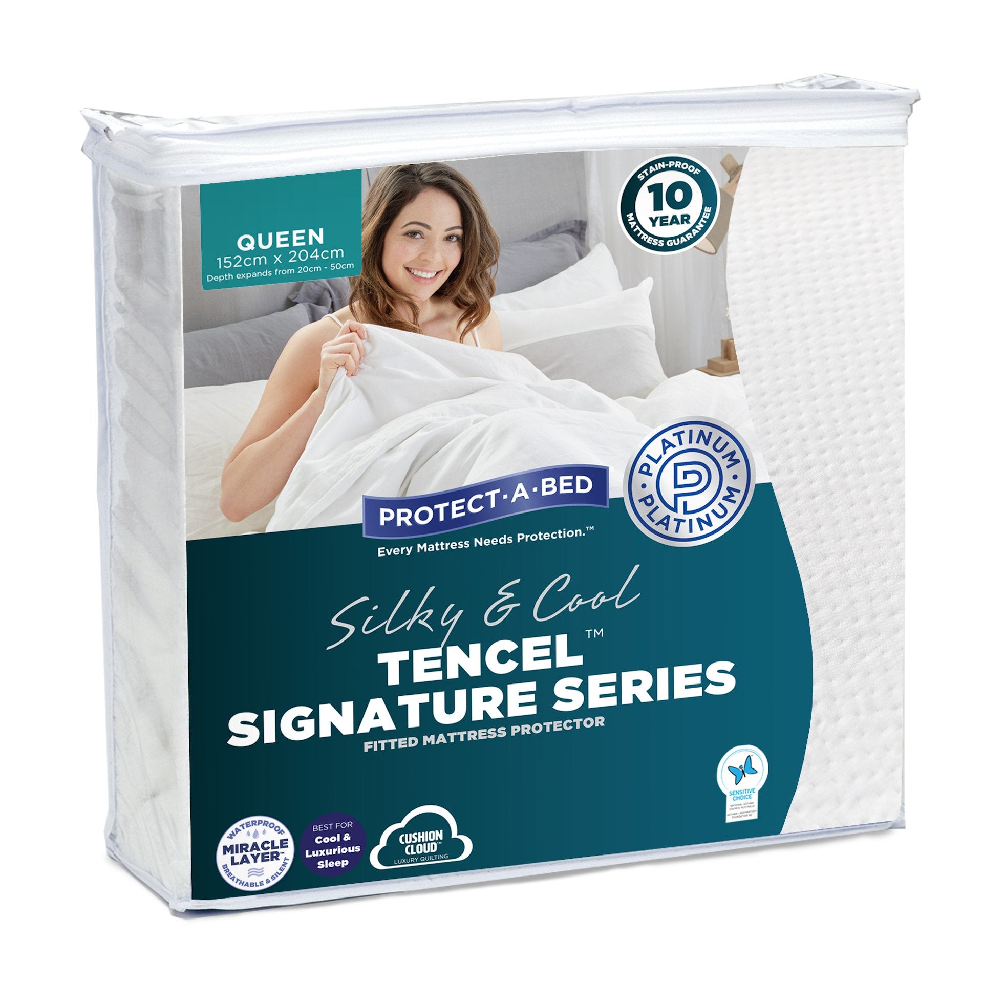 Protect A Bed Tencel Signature Series Queen Mattress Protector Mattress Bedsrus