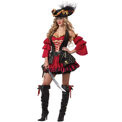 Sjørøver pirat kostyme dame jente kvinne