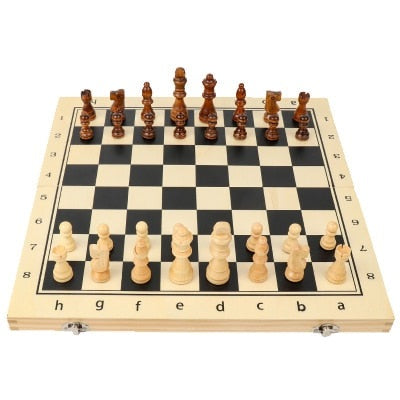 Sjakkbrett i tre billig enkelt klassisk brett