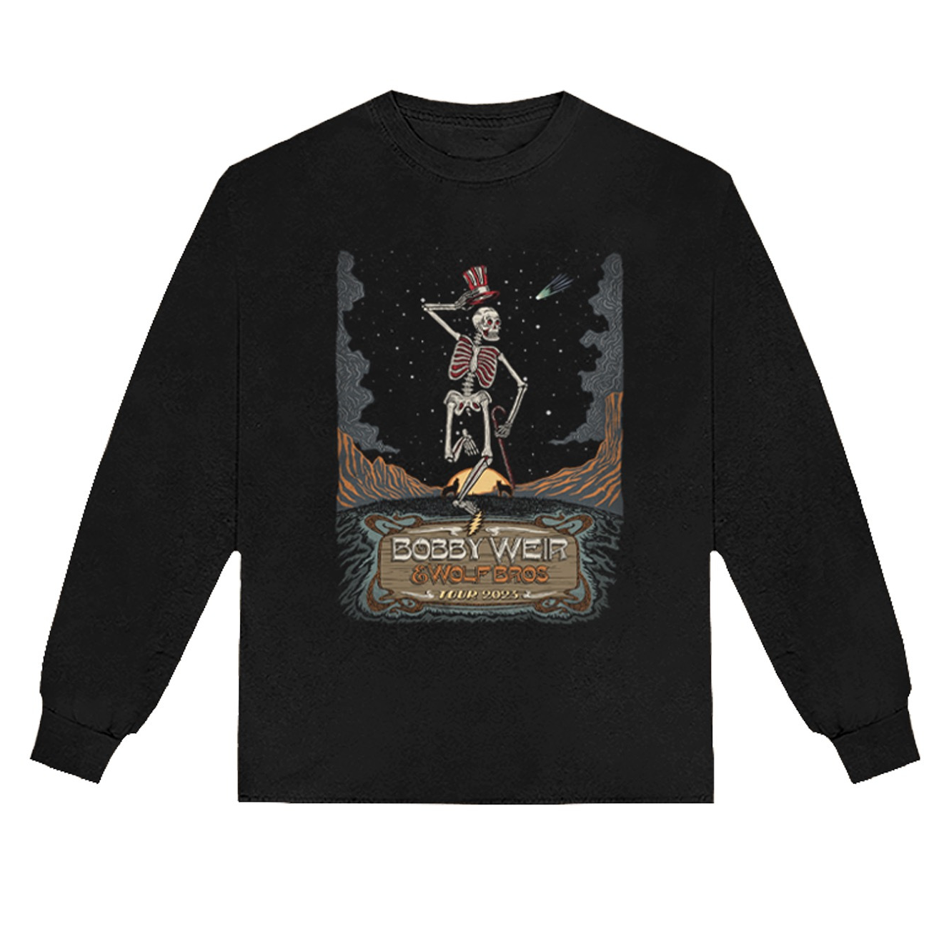 Bobby Weir & Wolf Bros 2023 Long Sleeve Event Tee - Bob Weir product image