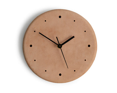 Leather clock <natural> / Hender Scheme sandiegokidsdentist.com