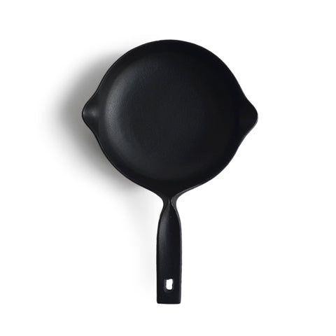 Utopia Cast Iron Skillet Oval Eared Dish 9.5 (24cm) Black Black 9.5  (24cm) 38oz (108cl) Cast Iron (1 x 6)