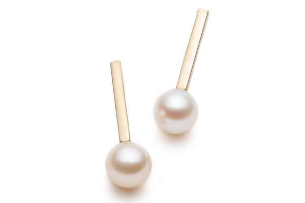 Dash Pearl Earrings - Sterling Silver – Atelier LAF Montreal