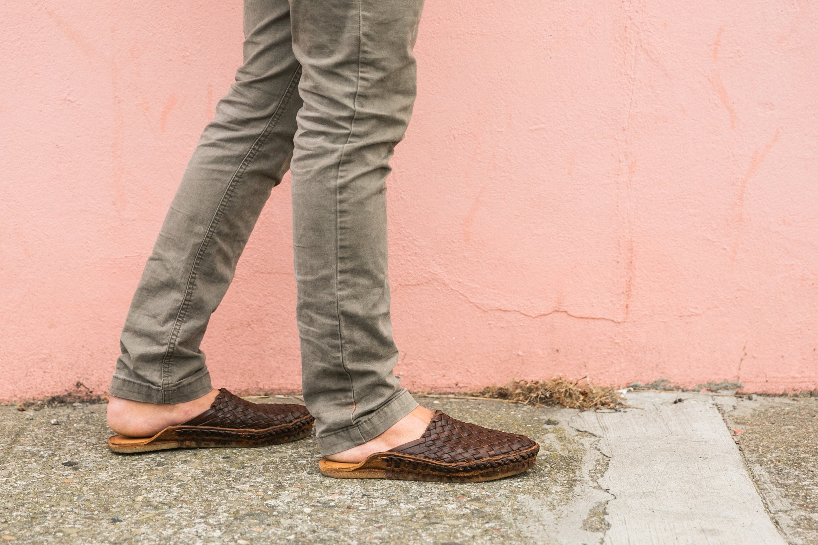 Woven City Slipper • Oiled Leather