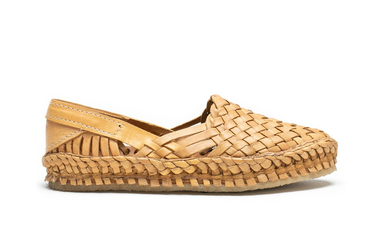 Image of Woven Flat in Honey + No Stripes