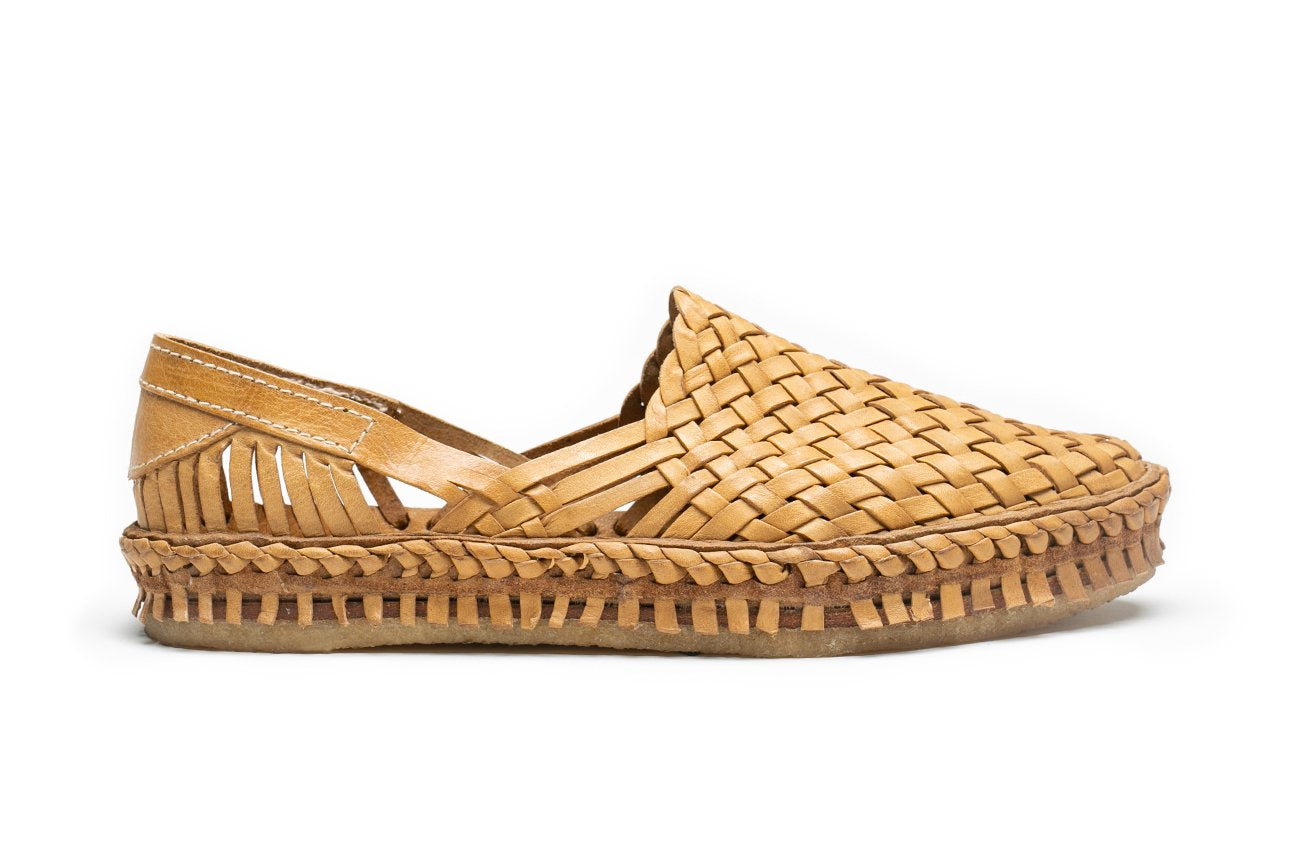 Image of Woven Shoe in Honey + No Stripes