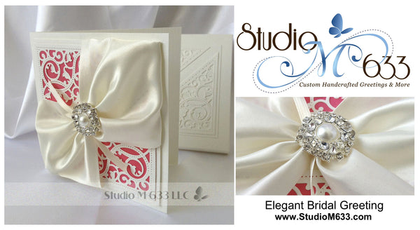 Elegant Bridal--Coral/Cream--StudioM633.com
