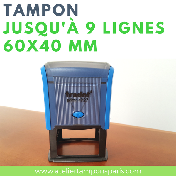 Tampon Encreur Automatique Trodat Printy 4927 Dimension 60x40 Mm Ateliertamponsparis 4396