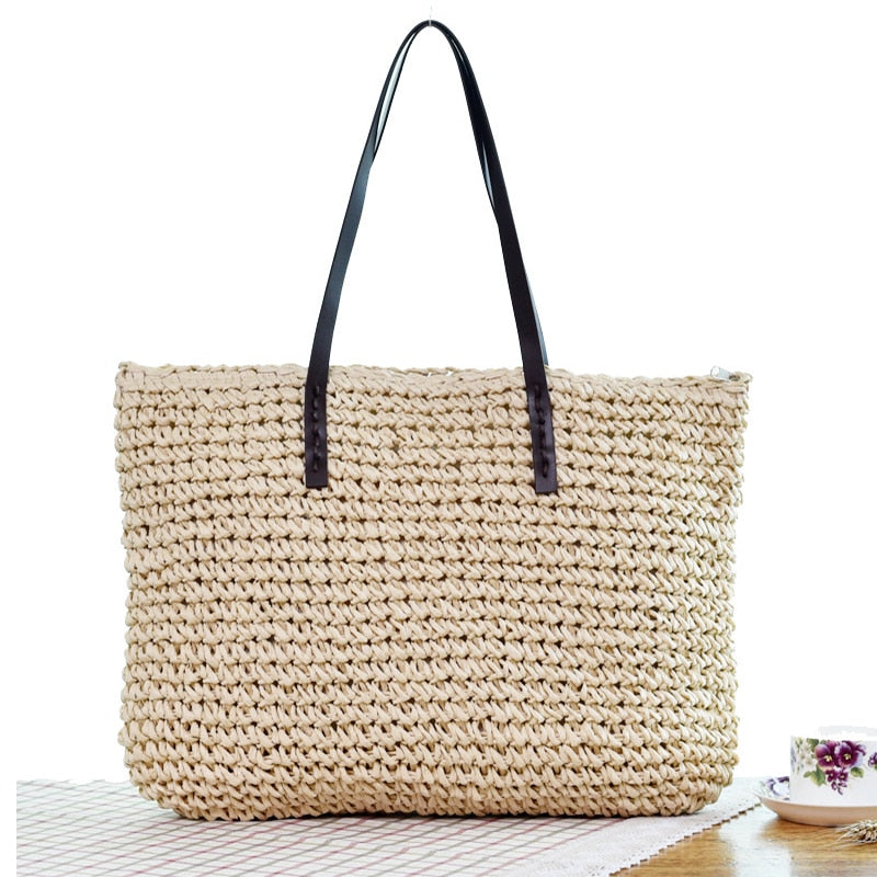 Summer Beach Bag Rattan Large Capacity Tote – Crazy Butcher