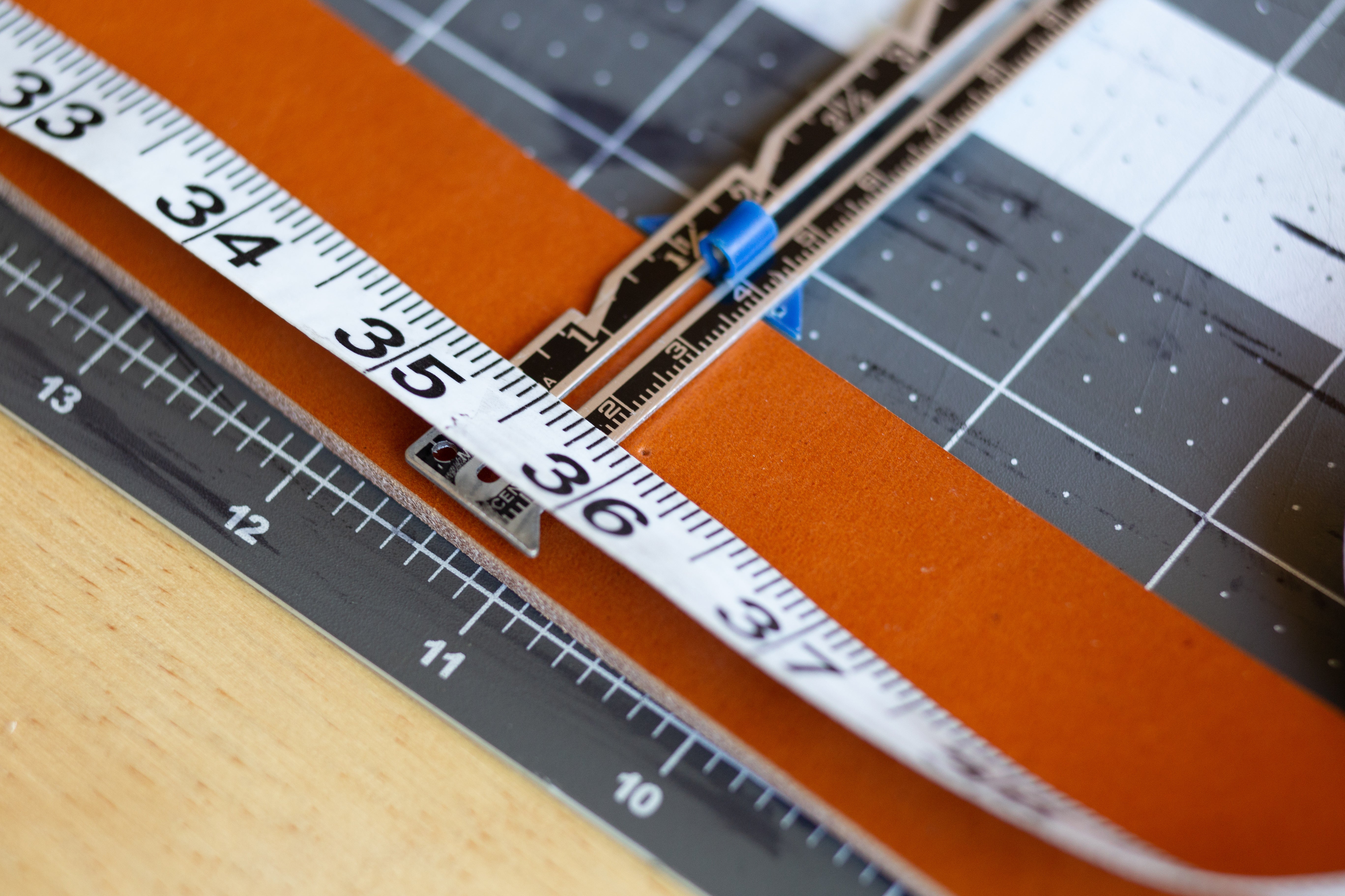 Measuring Center Hole For Leather Belt