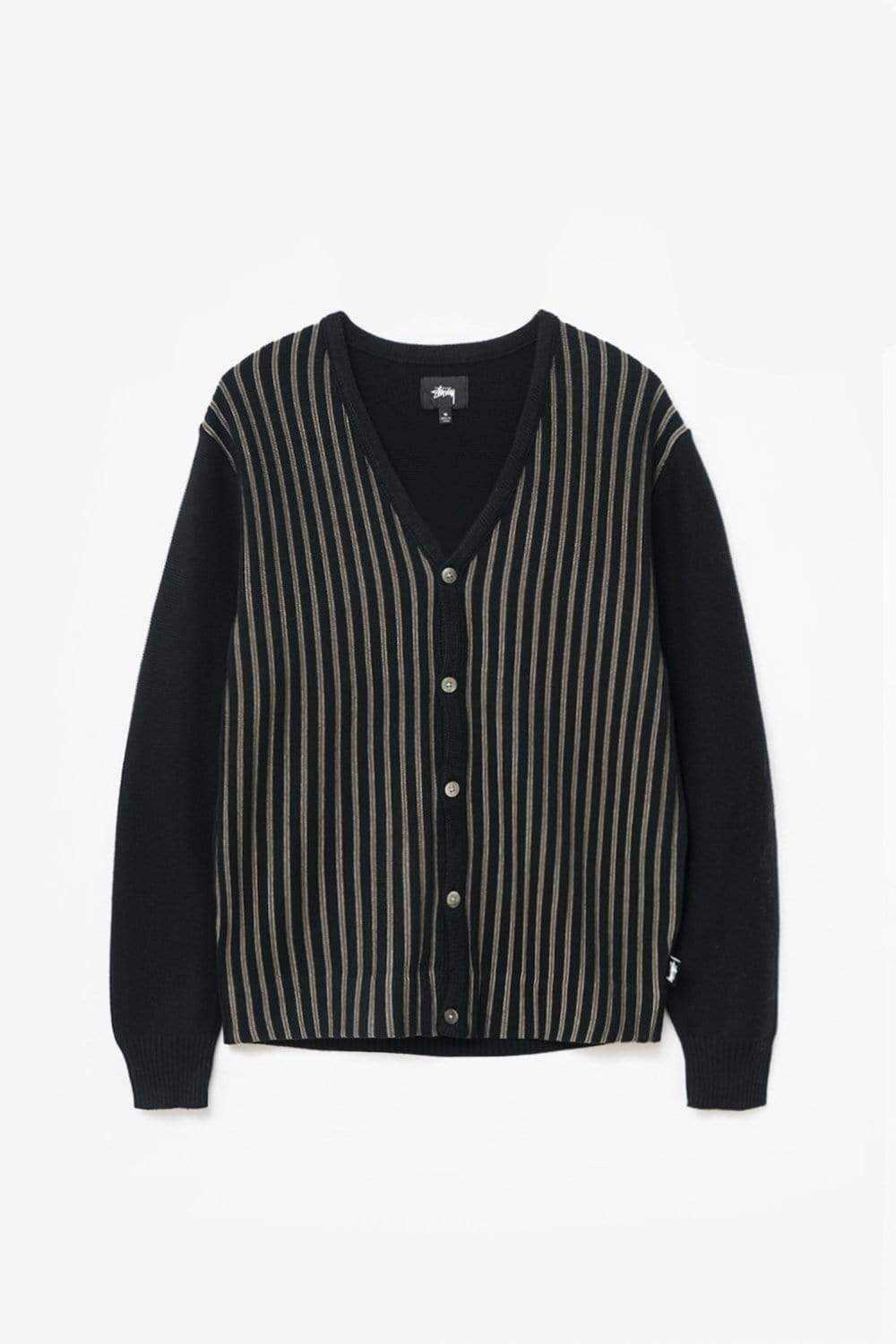 Stussy Stripe Cardigan (Black) Commonwealth