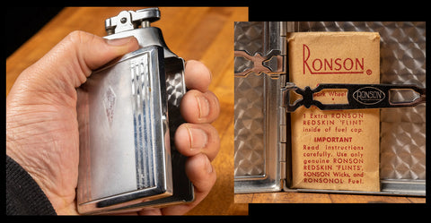 1933 Ronson Cigarette Case and Lighter