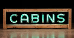 Vintage Cabin Neon Sign from Industrial Artifacts