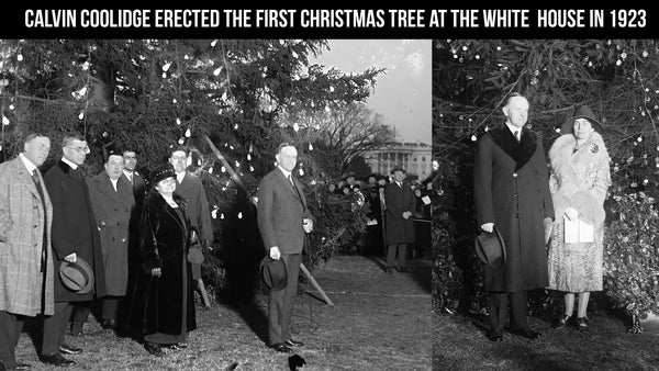 President Coolidge lights first national Christmas tree in 1923