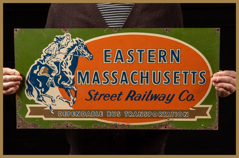 Eastern Massachusetts Street Railway Co Sign at Industrial Artifacts