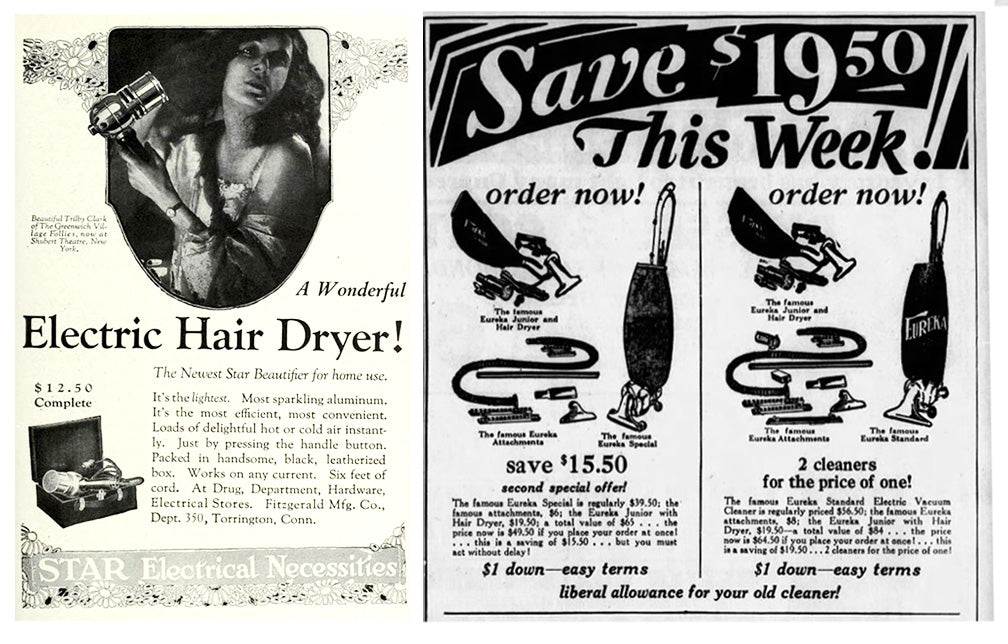 Electric Hair Dryer newspaper ads