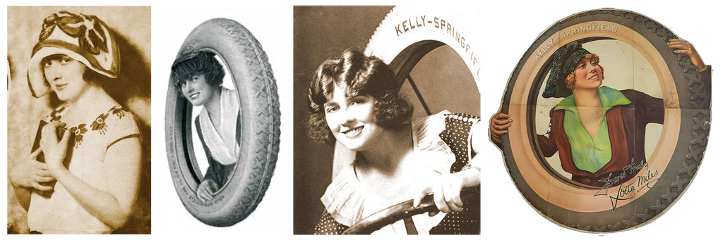 Florence Reutti court at Lotta Miles for Kelly Tires starting around 1914