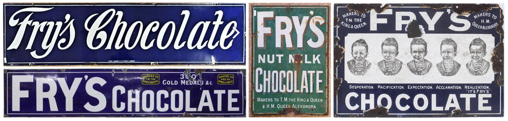 Antique Frys Chocolate Porcelain signs