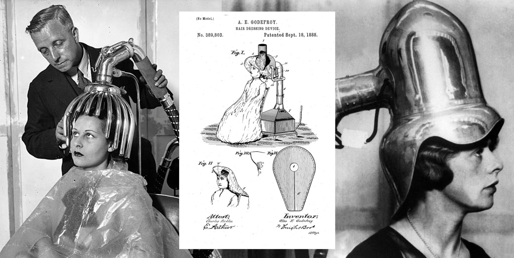 Early 1900 hair dryer inventions