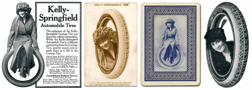 Jean Newcombe as Miss Lotta Miles for Kelly Tires