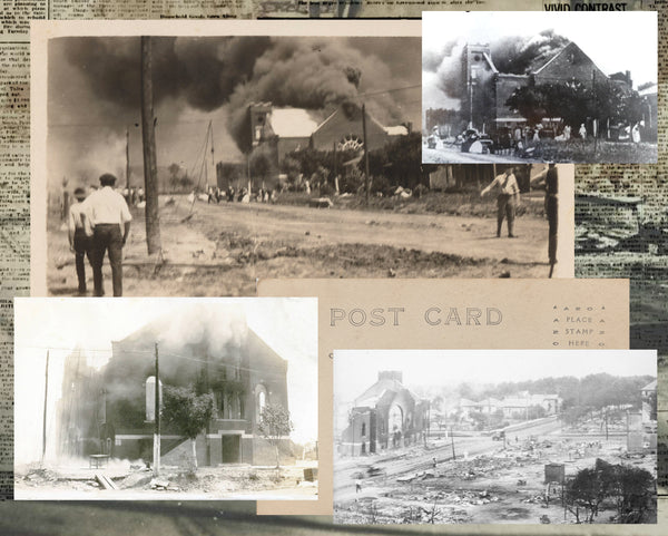 Mount Zion Baptist Church burning, Tulsa, 1921