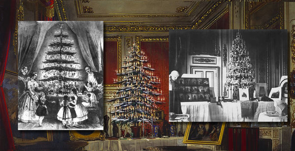 1840s pictures and drawings of Queen Victoria's Christmas Tree by Price Albert