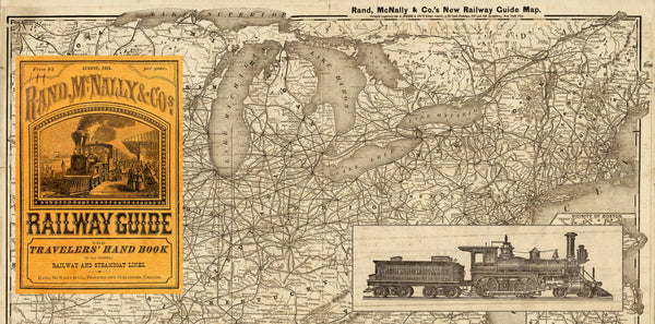 Rand McNally's antique railway map