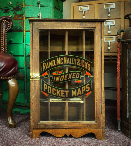 Industrial Artifacts sells antique Rand McNally map cabinet
