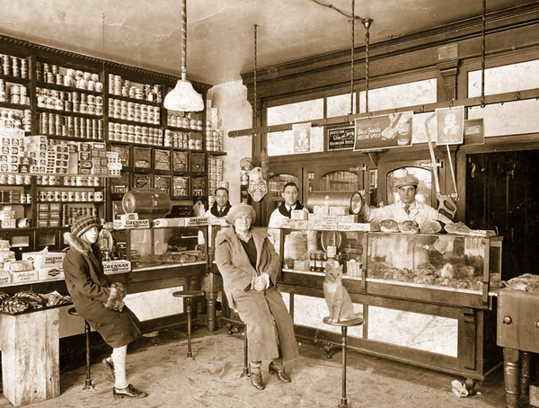 Early 1900s butcher shop