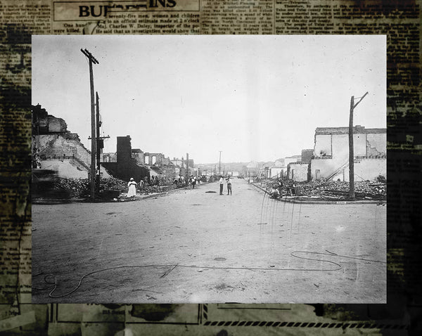 Black Wall Street, Greenwood District, Tulsa, 1921